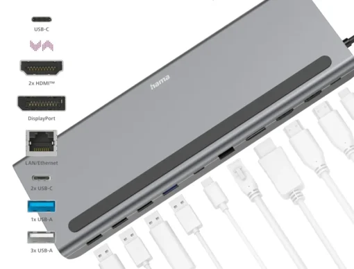 Hama USB C docking station 10 ports - Image 4