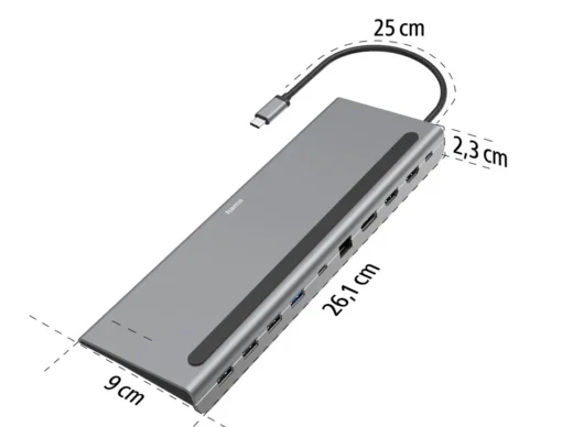 Hama USB C docking station 10 ports - Image 5