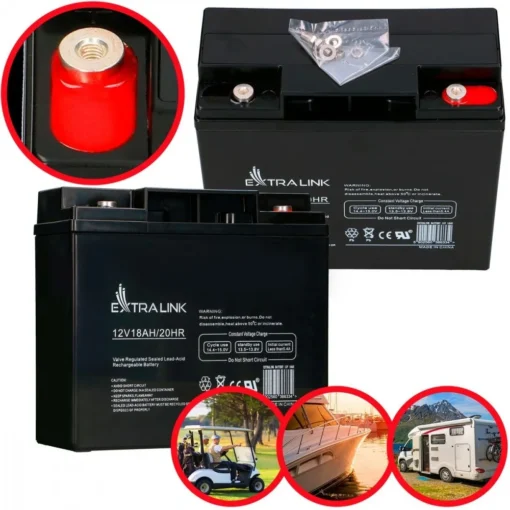 Extralink Battery AGM 12V 18AH - Image 2