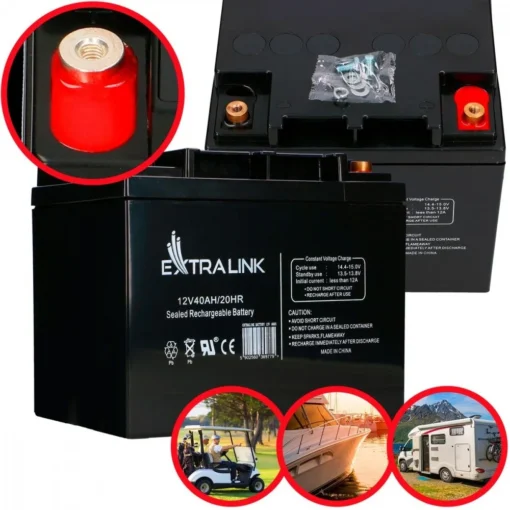 Extralink Battery AGM 12V 40AH - Image 2