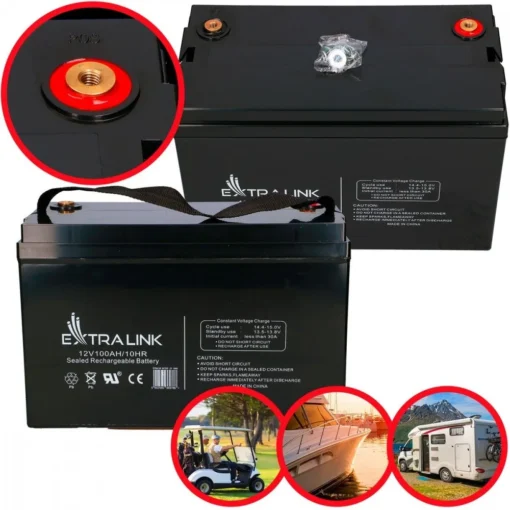 Extralink Battery AGM 12V 100AH - Image 2