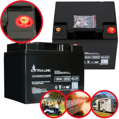 Extralink AGM battery 12V 45AH - Image 2