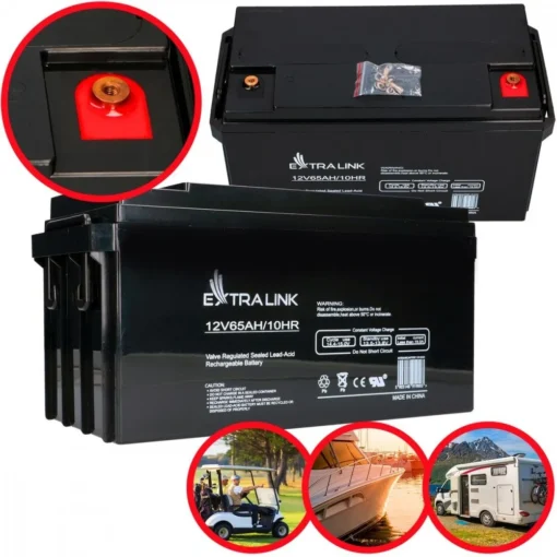 Extralink Battery AGM 12V 65AH - Image 2