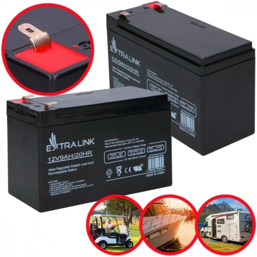 Extralink Rechargeable battery AGM 12V 9Ah - Image 2