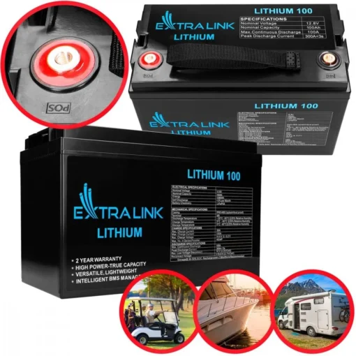 Extralink Battery LiFePO4 100AH 12.8V BMS EX.30455 - Image 2