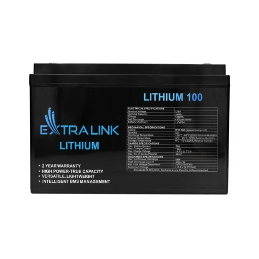 Extralink Battery LiFePO4 100AH 12.8V BMS EX.30455