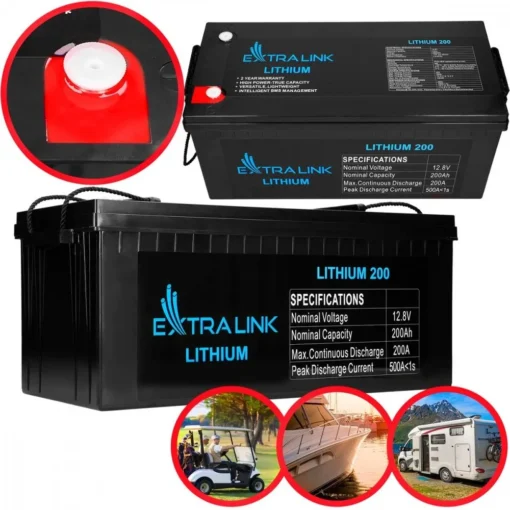 Extralink Battery LiFePO4 200AH 12.8V BMS EX.30479 - Image 2