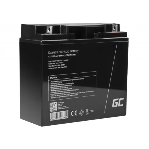 Green Cell AGM battery 12V 15Ah