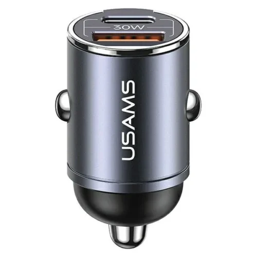 USAMS зарядно за кола 30W 1xUSB+ 1xUSB-C Fast Charge C38
