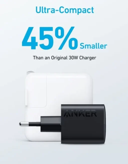 Anker 323 33W mains charger 1xUSB-A 1xUSB-C black - Image 5