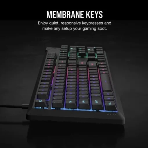 Corsair K55 Core RGB black mechanical keyboard - Image 4