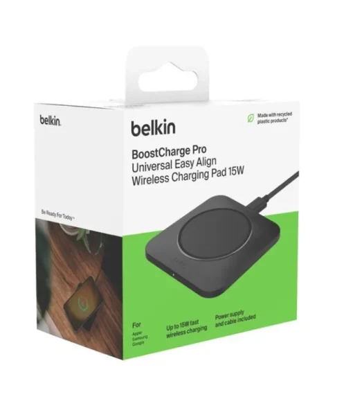 Belkin Universal Easy Align Wireless Charging Pad Qi 15W black - Image 3