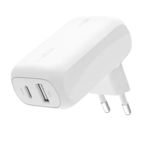 Belkin Charger BoostCharge 42W USB-C 3 0W USB-A 12W white