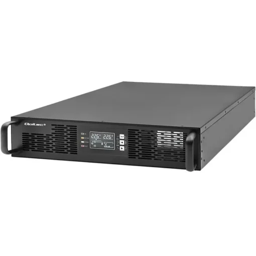 Qoltec UPS for RACK | 2kVA | 2000W | Power Factor 1.0| LCD | On-line