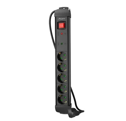 Lanberg Power strip 3.0m 5x230 SC SP1-05F-0300-B