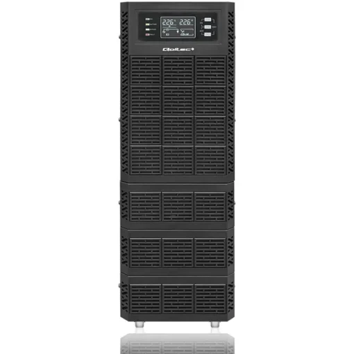 Qoltec UPS 6kVA, 6000W, PF 1.0 LCD, EPO, USB, On line - Image 4