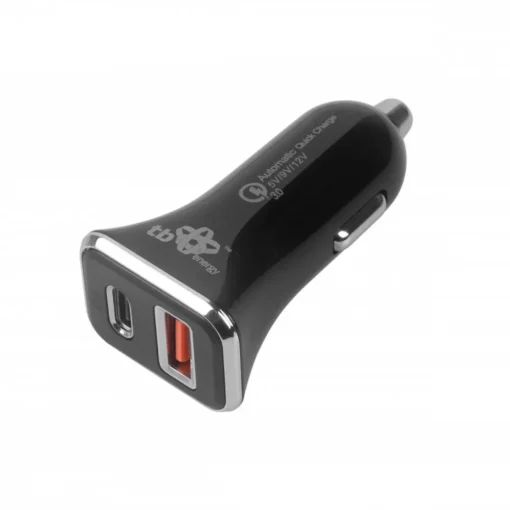 TB зарядно за кола USB A+C Quick Charge