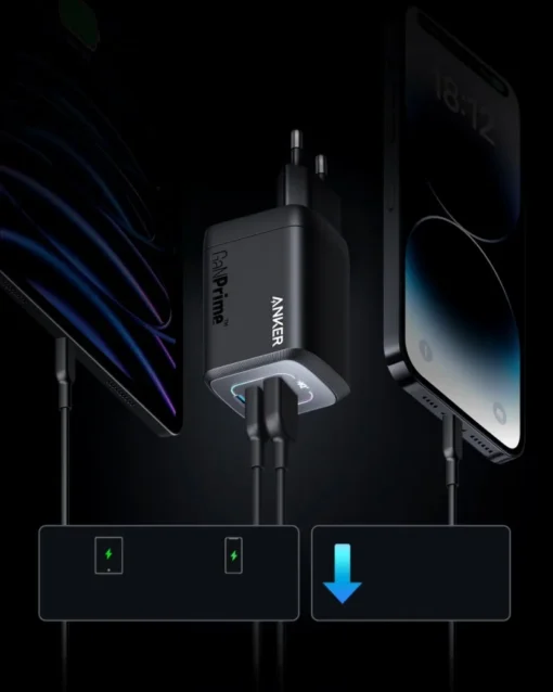 Anker Charger 737 GaNPrime 100W USB-C x 2 USB-A x 1 - Image 3