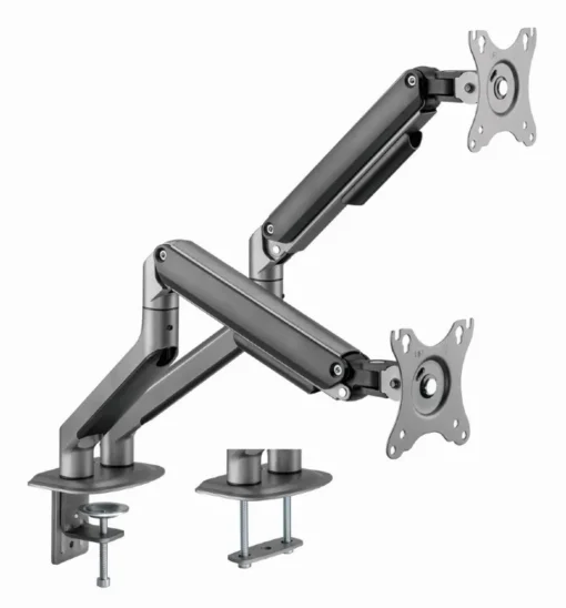 Gembird Desk mount 2 screens 17-32 inches 9kg grey - Image 2