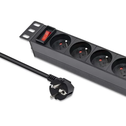 Qoltec Power strip for RACK 10 1U,16A,PDU,4xFRENCH,1.8