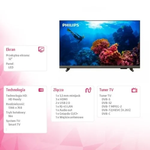 Philips 32 inch LED TV 32PHS6808/12