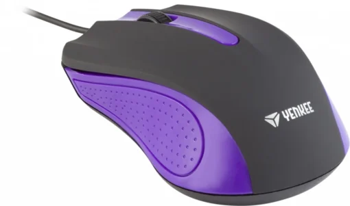 YENKEE USB wired mouse, 3 buttons, rubberized surface - Image 2