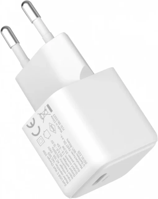 YENKEE USB C 20W 3A Power Delivery 3.0 QC 3.0 wall charger White - Image 4