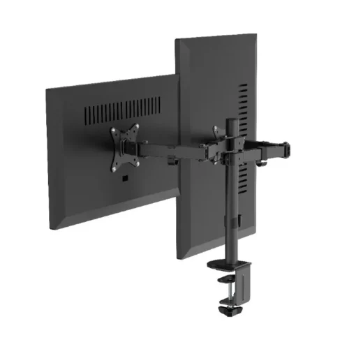 Gembird Desk mounted double monitor arm 17-32 inches 9kg - Image 2