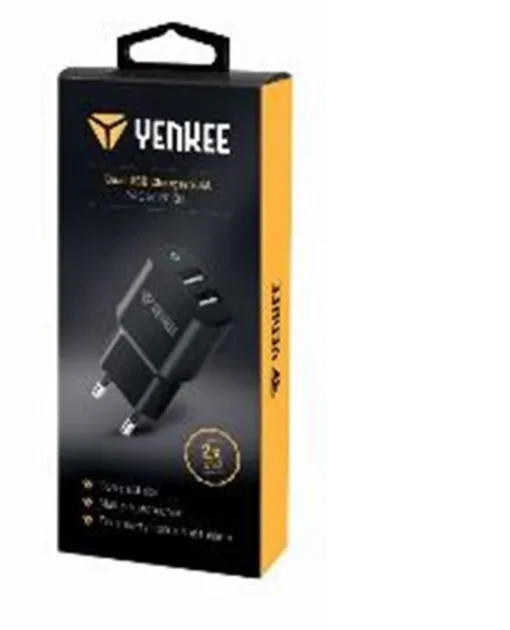 YENKEE Charger 2 x USB A 12W 2.4A - Image 2