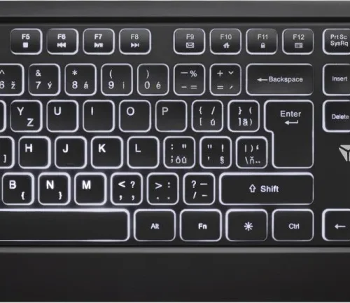 YENKEE Keyboard Backlit quiet USB with low-profile keys