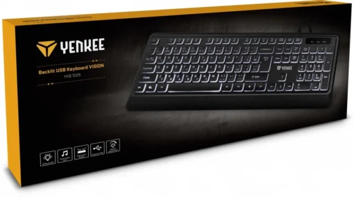 YENKEE Keyboard Backlit quiet USB with low-profile keys - Image 3