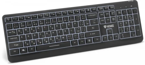 YENKEE Wireless keyboard with LED backlight, rechargeable battery - Image 4