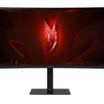 Acer Monitor 34 inch XV345CURV3bmiphuzx UWQHD 21:9 165Hz 1MS/300cd/m2 HDMI DP USB-B USB3.2x2 USB-C SPEAKER H:110 1000R KVM LED