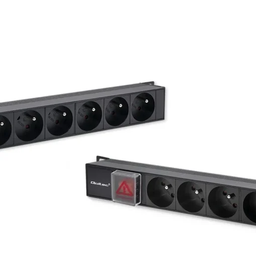 Qoltec Power strip for RACK 16A PDU,16xFRENCH,vertical - Image 3