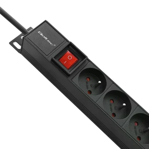 Qoltec Power strip for RACK 16A PDU,16xFRENCH,vertical - Image 4