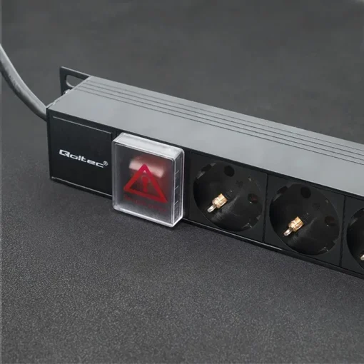 Qoltec Power strip for RACK 16A PDU,16xSCHUKO,vertical - Image 5