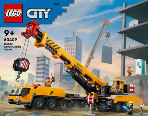 LEGO LEGO City 60409 Yellow Mobile Constructi on Crane - Image 2