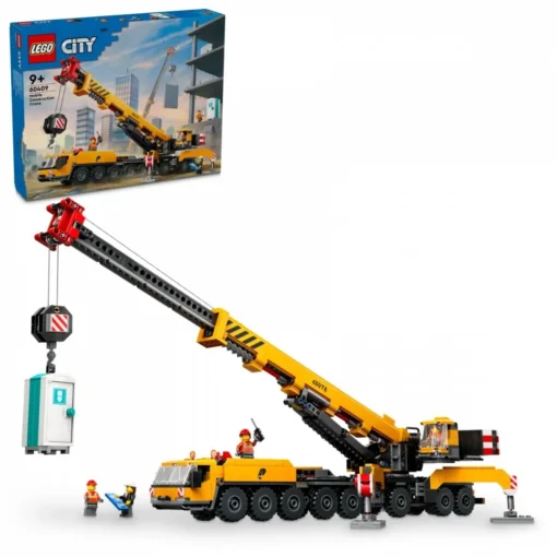 LEGO LEGO City 60409 Yellow Mobile Constructi on Crane - Image 4