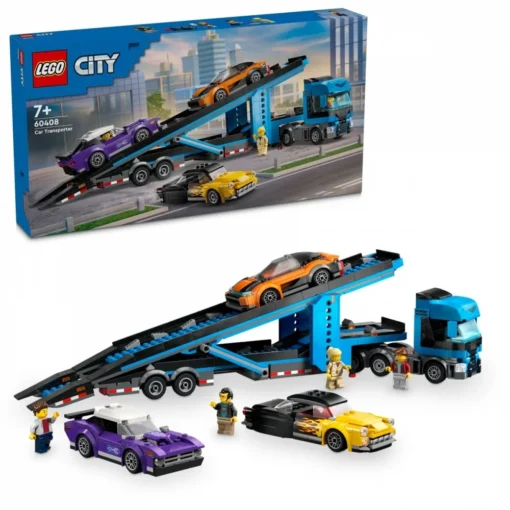 LEGO LEGO City 60408 Car Transporter Truck with Sports Car - Image 4