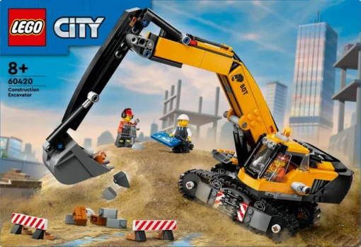 LEGO LEGO City 60420 Yellow Construction Excavator - Image 2