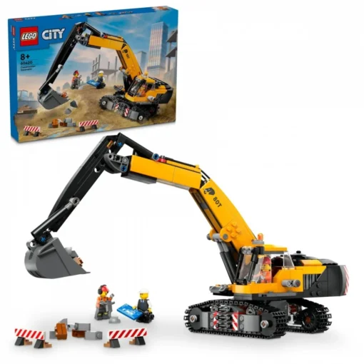 LEGO LEGO City 60420 Yellow Construction Excavator - Image 4