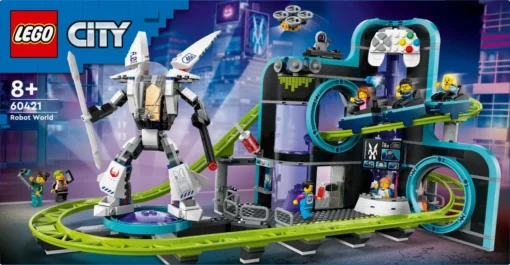 LEGO LEGO City 60421 Robot World Roller-Coaster Park - Image 2