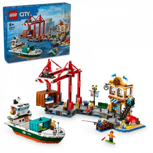 LEGO LEGO City 60422 Seaside Harbor with Cargo Ship - Image 4