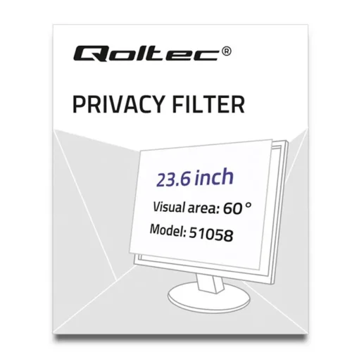 Qoltec Privatizing filter RODO 23,6 inch 16:9 - Image 3