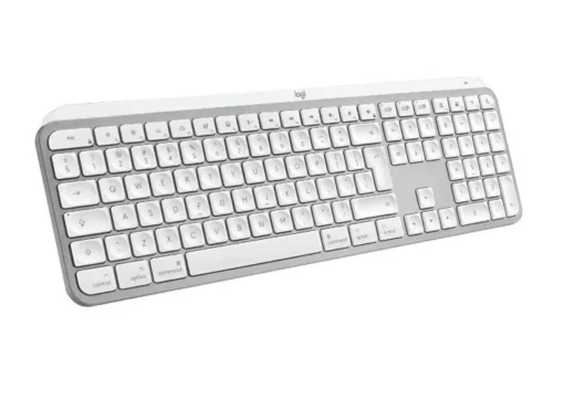 Logitech Klawiatura bezprzewodowa MX Keys S for Mac Pale Grey US 920-011638 - Image 3