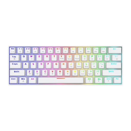 Savio Keyboard Whiteout X2 Blue Outemu SAVIO