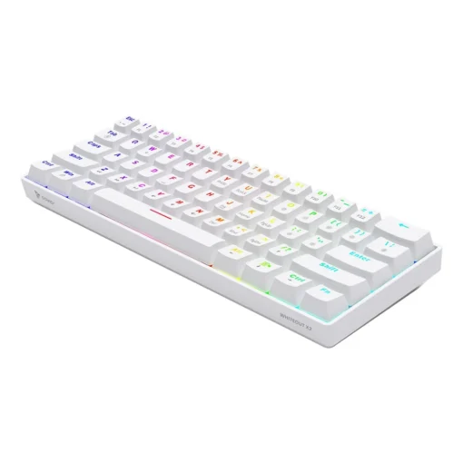 Savio Keyboard Whiteout X2 Blue Outemu, SAVIO - Image 4