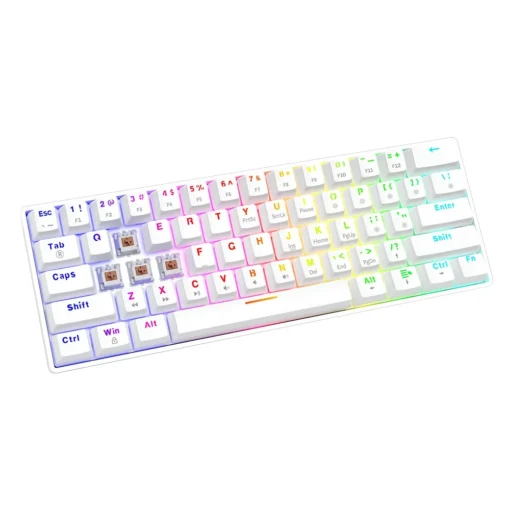 Savio Keyboard Whiteout X2 Brown Outemu, SAVIO - Image 5