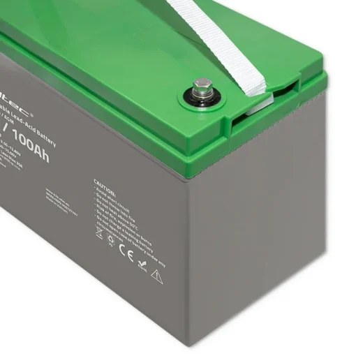 Qoltec Battery AGM 12V 100Ah max. 30A - Image 3