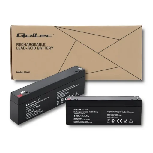 Qoltec AGM battery 12V 2.3Ah, max. 34.5A - Image 5